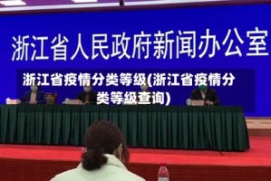 浙江省疫情分类等级(浙江省疫情分类等级查询)