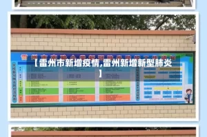 【雷州市新增疫情,雷州新增新型肺炎】
