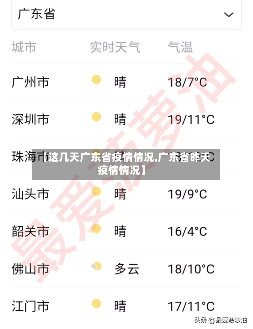 【这几天广东省疫情情况,广东省昨天疫情情况】-第1张图片