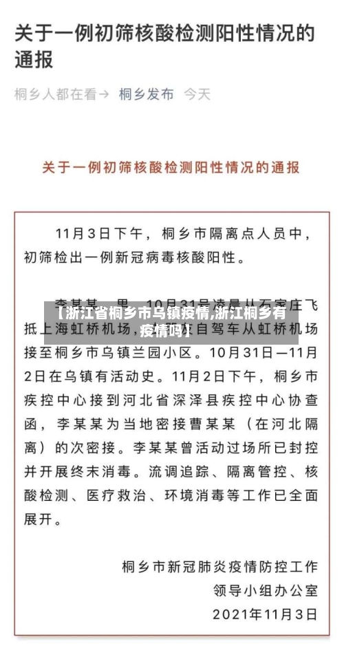 【浙江省桐乡市乌镇疫情,浙江桐乡有疫情吗】-第2张图片
