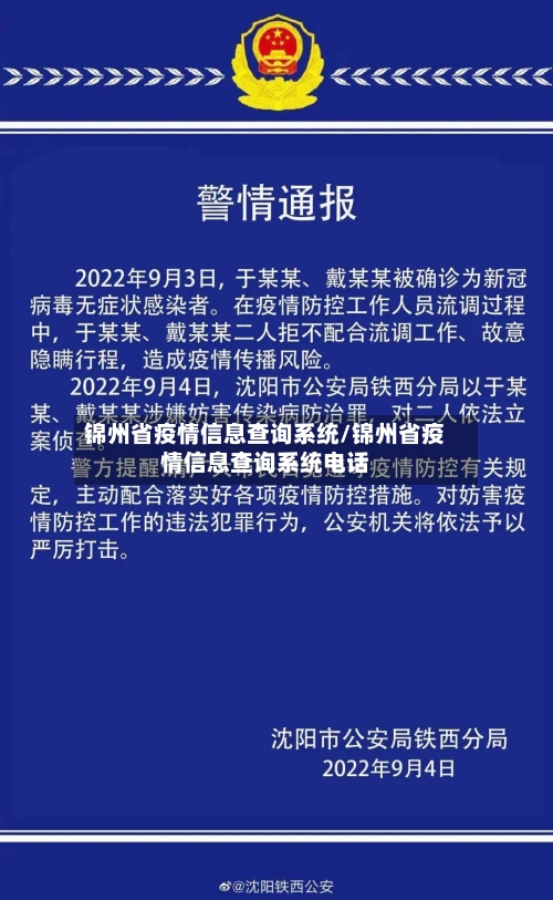 锦州省疫情信息查询系统/锦州省疫情信息查询系统电话-第3张图片